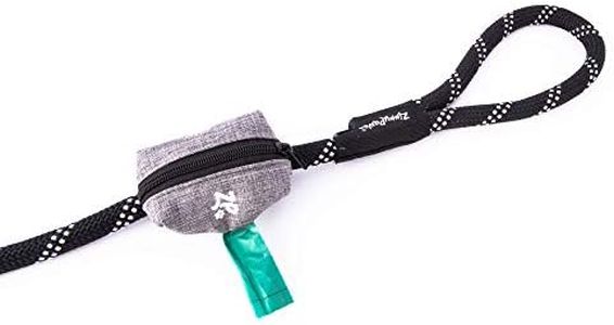 ZippyPaws - Adventure Leash Bag, Dog Poop Bag Holder Leash Attachment - Graphite, ZP525