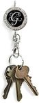 Alexx Finders Key Purse 01B-Mono G Bling Monogram G Finders Key Purse, Black