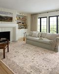 Loloi II Teagan Collection Area Rug TEA-03 Ivory/Sand 5'-3" x 7'-6"