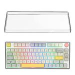 Geekria 75% Knob Keyboard Dust Cover, Clear Acrylic Keypads Cover for 84 Keys Computer Wireless Keyboard, Compatible with EPOMAKER TH80 75% Mechanical, Glorious Gaming - GMMK PRO 75% Keyboard