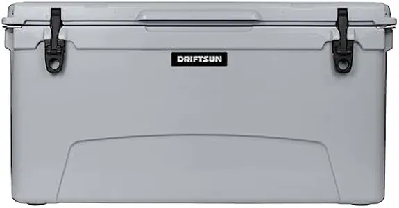 Driftsun 110-Quart Ice Chest, Heavy Duty, High Performance Roto-Molded Commercial Grade Insulated Cooler, White