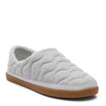 TOMS Women's Ezra Waffle Knit Clog Slipper, Raindrop Quilted Felt, 8.5