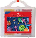 Faber Castell Oil Pastels 50-Pieces Set with Plastic Tool Box Packing