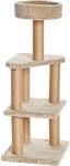 Amazon Basics Cat Tree Indoor Climbing Activity Tower with Scratching Posts, Large, 17.7" x 45.9", Beige