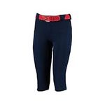 Russell Athletic Women's Ladies Low Rise Knicker Length Softball Pant Navy