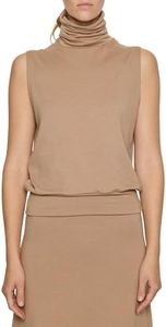 Bleusalt The Sleeveless Turtleneck | Women's Turtleneck Shell Top | Flattering Fit Essential Camel 2