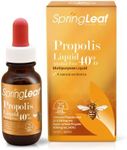 Spring Leaf Propolis Liquid 40% 25ml Alcohol Free - Relieve Cold & Flu Symptoms - Relieve Symptoms of Minor Skin Wounds & Disorder - Natural Antibiotic Flavonoid & Vitamins Rich