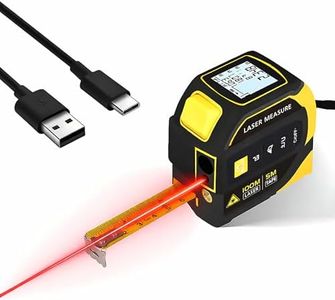 4-in-1 Digital Laser Tape Measure, 16FT Tape, 328FT Distance Meter