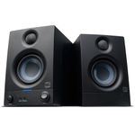 PreSonus Eris 3.5 2nd Gen HD Professional Studio Monitors with 3.5" Woven Composite Woofer, 1" Silk-Dome Tweeter, 50W Class AB Power and Tuning Controls (Auxillary) - Pair (Black)