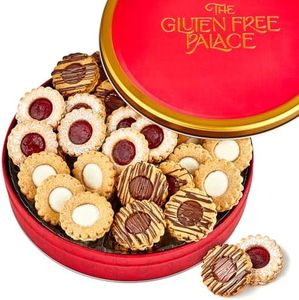 Gluten Free Palace Valentine’s Day Cookie Gift Basket – Fresh Linzer Tart & Shortbread Cookies in Tin