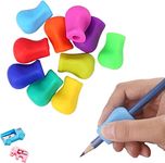 KSdeal Pencil Grips Universal Ergonomic Handwriting Trainers Training Pencil Holder for Kids Handwriting Posture Correction Training Tools Writing Aid Training Grip Silicone Finger Grip for Righties and Lefties, Kids and Adults, 10 Counts