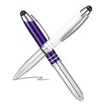 ABOOFAN Ballpoint Pens Black 2pcs Black Ballpoint Pens with Stylus Light Screen Pen Stylus Flashlight Screen Stylus Ball Point Pens Black Stylus Pens for Touch Screens Laptop Active Metal