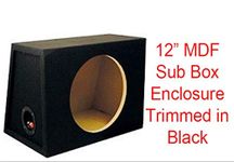 12 INCH SEALED SUB-WOOFER BOX ENCLOSURE BASS AMP BOX FOR ALL SUB