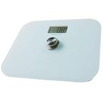 Eco Friendly Digital LCD Bathroom Scales – Battery Free Kinetic White Sleek Tempered Glass High Precision Scales – Push to Power, 150kg Max Capacity, Displays Weight in Stone/Lbs/Oz or Kilos/Grams