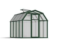 Palram Canopia EcoGrow 6x8 Greenhouse with Green Resin Frame