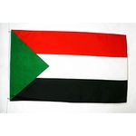 AZ FLAG - Sudan Flag - 2x3 Ft - 100D Polyester Sudanese Banner With Two Metal Grommets - Fade Resistant - Vivid Colors - 2' x 3' Feet