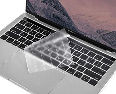 for MacBook Pro Touch Bar Keyboard Cover, CaseBuy Ultra Thin Clear Keyboard Skin for 2019-2016 Release MacBook Pro with TouchBar 13 Inch A2159 A1706 A1989 or 15 Inch A1707 A1990 Protective Skin