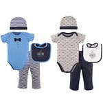 Hudson Baby Unisex Baby Layette Boxed Giftset, Handsome, 0-6 Months