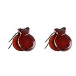 2Pcs Traditional Castanet Wood Spanish Castanets Flamenco Dance Castanets With String Hand Clapper Orff Music Instrument Percussion Wood Instruments