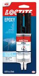 Loctite Multipurpose Epoxy, Sets in 5-10 minutes, Water Resistant, High Strength, Convenient use, compatible with metal, glass, ceramic, wood, plastics, china, tile, concrete, stone, dries clear, 25ml