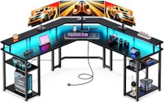 Coleshome L Shaped Gaming Desk with