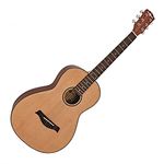 Parlour Guitar by Gear4music Natural Vintage Style Portable Acoustic