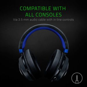 Razer Kraken Gaming Headset – Black, Over-Ear Wired