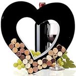 will's Wine Cork Holder - Metal Monogram Letter (Heart)