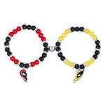 SANNIDHI® Deadpool and Wolverine Friendship Bracelet for Woman Men Magnetic Couple Bracelet Best Friend BFF Beads Bracelet Heart Charm Matching Bracelets Birthday Gift for Women, Girls, Men, Boys