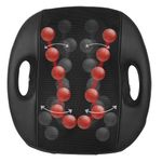 SOBO Back Massager With 12 Ball Portable Chair Massager,Electric Massage Cushion for Shoulder,Leg,Back Pain, Home (Color- Black)