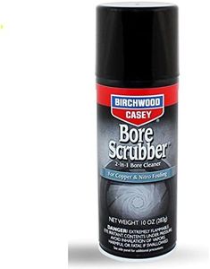 BIRCHWOOD CASEY Bore Scrubber 2-in-1 Gun Cleaning Aerosol, Removes Fouling, Leaves Protective Rust-Preventative Coating, Suitable for Rifles, Shotguns and Handguns, 283g, 10fl. oz.