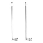 YINETTECH 2pcs BNC Telescopic Handheld Portable Antenna 7 Sections 100cm for CB Radio Scanner Amateur Radio Two-Way Radio Mobile Scanner FM Transmitter