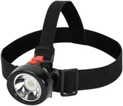 Hunting Friends Rechargeable Cap Mining Lamp Waterproof LED Miner Lamp Explosion Proof Headlight for Outdoor Professional Works (Red button)