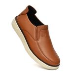 HEALTH FIT Men's 1732 TAN-UK 7 Comfortable & Breathable Soft Sole Ultra-Lightweight Shoes Everyday Stylish & Durable Classic Design Orthopedic Diabetic Footwear