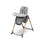 Maxi-Cosi Minla Evolutive Highchair, 0–14 Years, Baby High Chair with 5 Recline positions, Newborn Inlay, Foldable High Chair with Removable Tray, Converts into Booster and Stool, Essential Grey