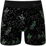 Shinesty Hammock Support Mens Underwear with Pouch | Mens Large Boxer Briefs Flyless | US Large Constellation