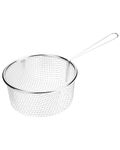 Pendeford Housewares CB03 Chip Handle-Stainless Steel Frying Pan Deep Fryer Basket for Straining French Fries and Various Foods-7 Inches, Silver