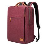 Work Backpack for Women, Laptop Backpack Men with USB Charging Port & Wet Pocket Waterproof Durable Business Backpack, Wine Red, Large, Travel Backpack Rfid Backpack for Women Work Backpack