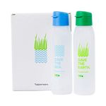 Tupperware Cool n Chic, Save Earth Save Sea Plastic Bottle, 500ml, Set of 2, Green, Blue