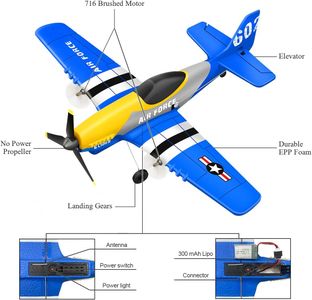 HAWK'S WORK P-51D RC Plane – Remote Control WWII Fighter Model