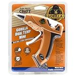 Gorilla Dual Temp Hot Glue Gun, Mini, Precision Nozzle, Easy Squeeze Trigger, Enhanced Safety Features, Built in Stand, 12 Watts, Orange, (Pack of 1) - 8501502