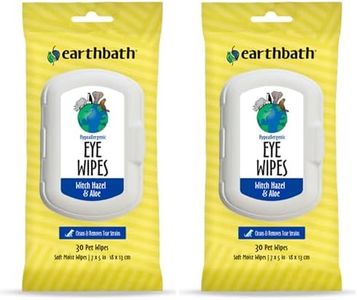 Earthbath All Natural Specialty Eye Wipes, 25 Wipes (Pack of 2)