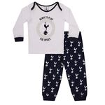 Tottenham Hotspur FC Official Football Gift Boys Kids Baby Pyjamas 9-12 Months White