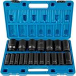 VEVOR Impact Socket Set 1/2 Inches 