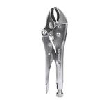 Taparia 1641-10 / 1641N-10 inch 250 mm Curved Jaw Locking Pliers mole Wrench Vise vice Grip, Silver