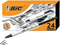 BIC Clic Stic Black Retractable Bal