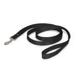 PetSafe Nylon Dog Leash - Strong, Durable, Traditional Style Leash with Easy to Use Bolt Snap - 1" x 6', Black