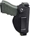 ZONSUSE Universal Gun Holster,Concealed Belt Tactical Leather Holster, left and right Universal Gun Holster, Concealed Carry Pistol Holster, Non-Slip, Universal Pistol Holster Black