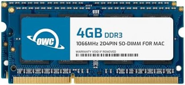 OWC 8 GB (2 X 4GB) ram PC8500 DDR3 1066MHz sodimm 204-pin Memory RAM Upgrade Kit, (OWC8566DDR3S8GP), Compatible with MacBook Pro, MacBook, Mac Mini and iMac (OWC8566DDR3S8GP)