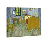 Wieco Art The Bedroom at Arles Classic Canvas Prints Wall Art of Van Gogh Famous Oil Paintings Reproduction for Bathroom Home Office Decorations Modern Stretched and Framed Abstract Pictures Artwork